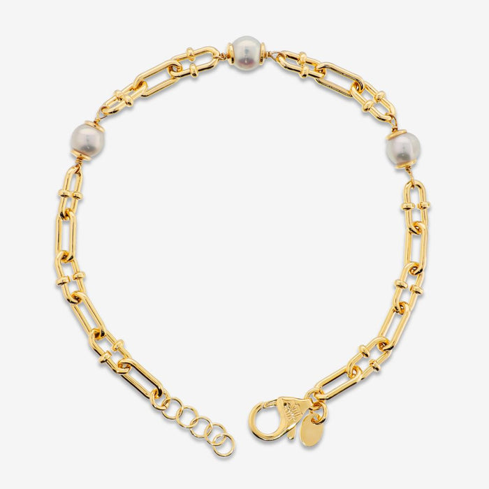 Italian Couture Inspired Bracelet With Pearls