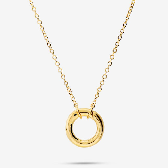 Italian Chain With Front Circle Enhancer Necklace
