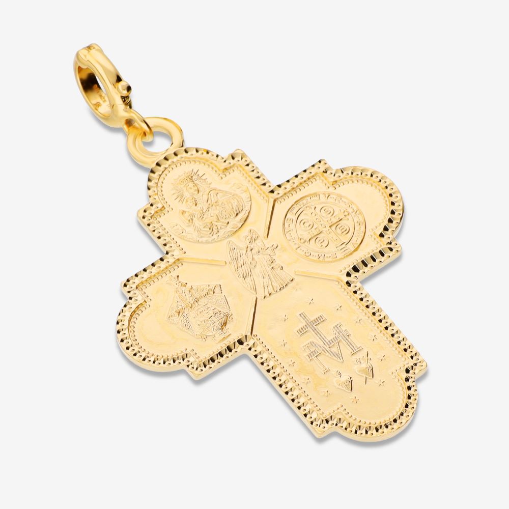 Italian Handmade Scapular Cross Enhancer, Small