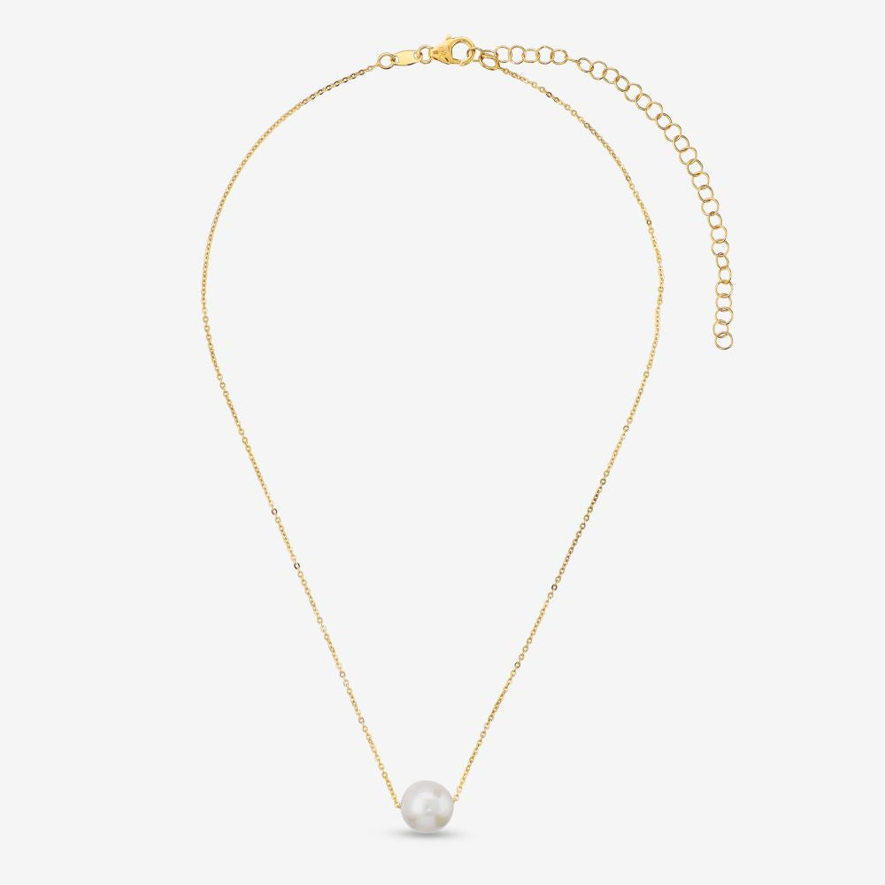 Italian Ming Pearl Solitaire Necklace