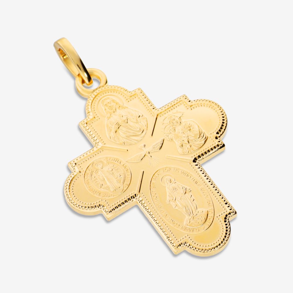 Italian Handmade Scapular Cross Enhancer, Large