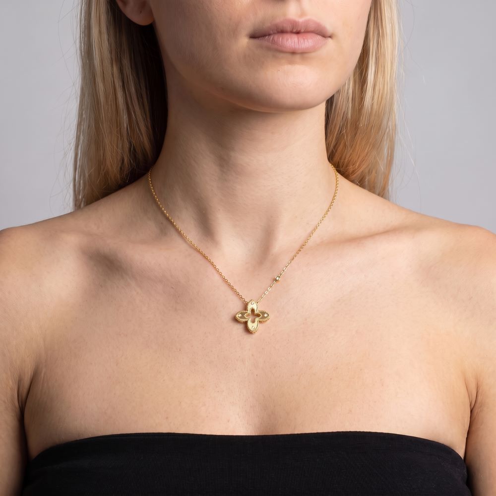 Italian Couture Inspired Flower Necklace