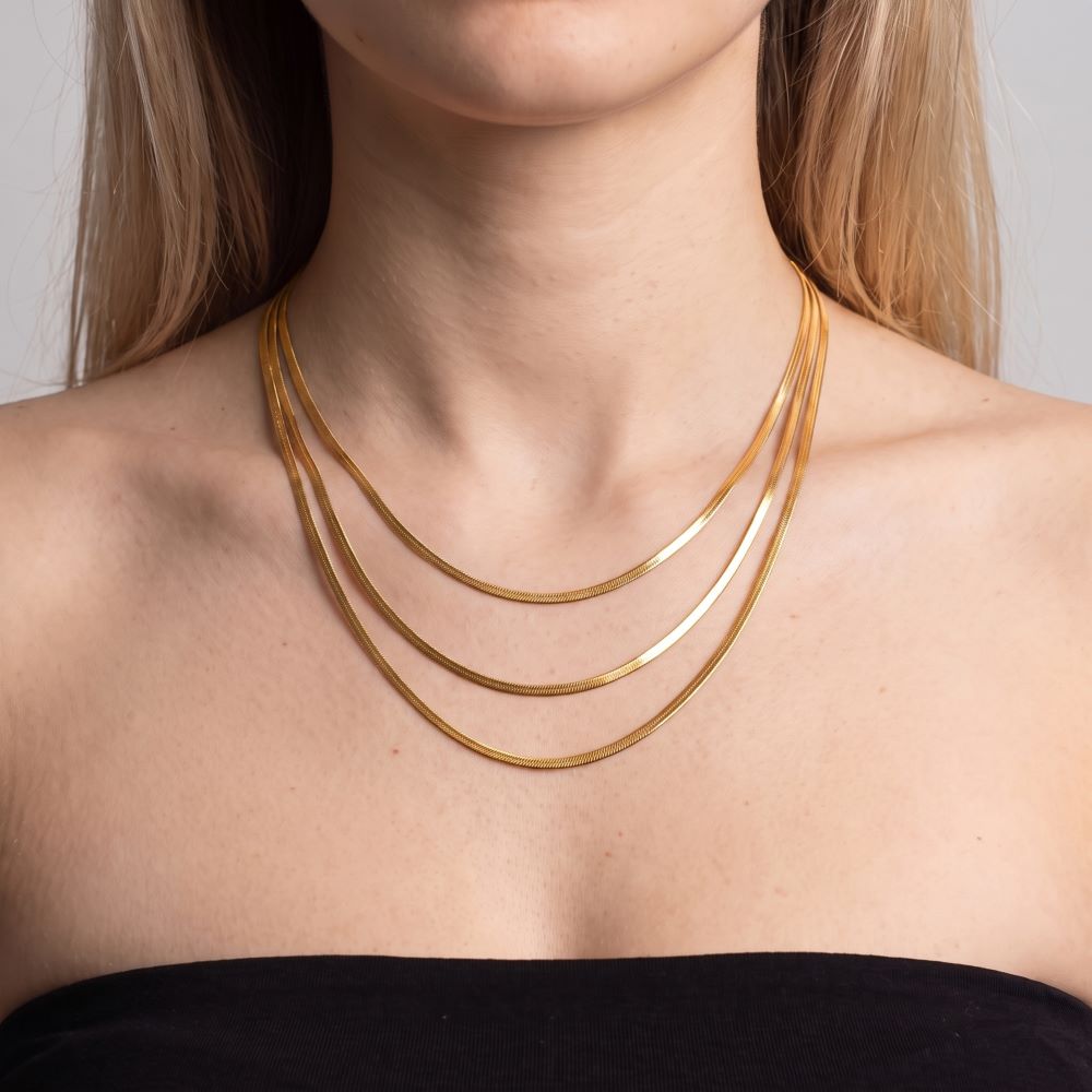 Italian Silky Herringbone Necklace, 16", 18" Or 20"