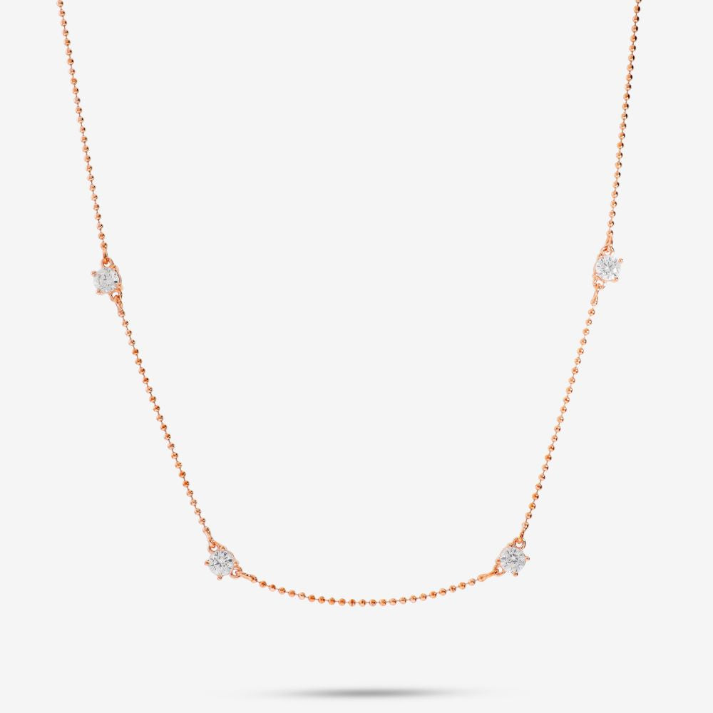 Italian 4 Stone Bead Necklace