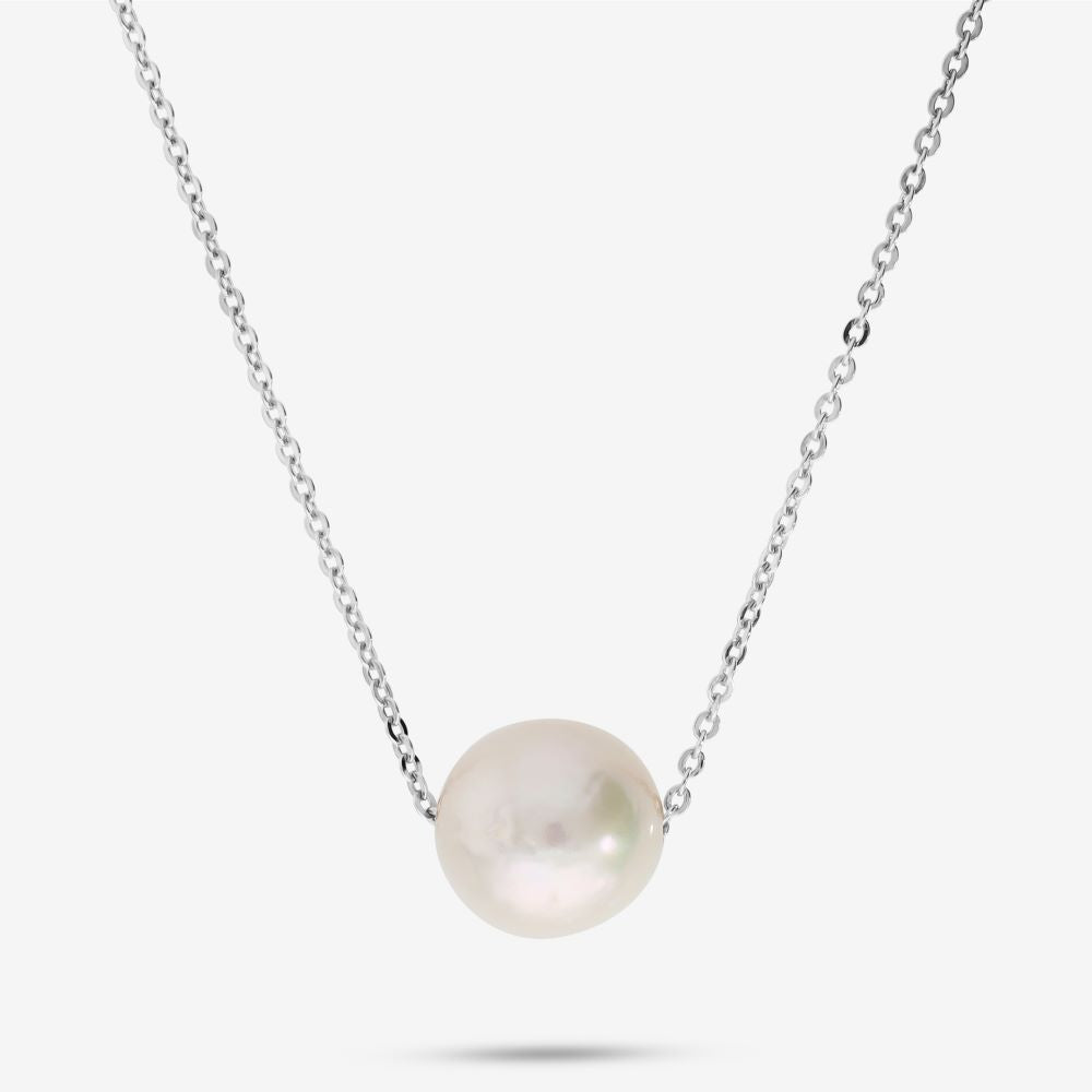 Italian Ming Pearl Solitaire Necklace