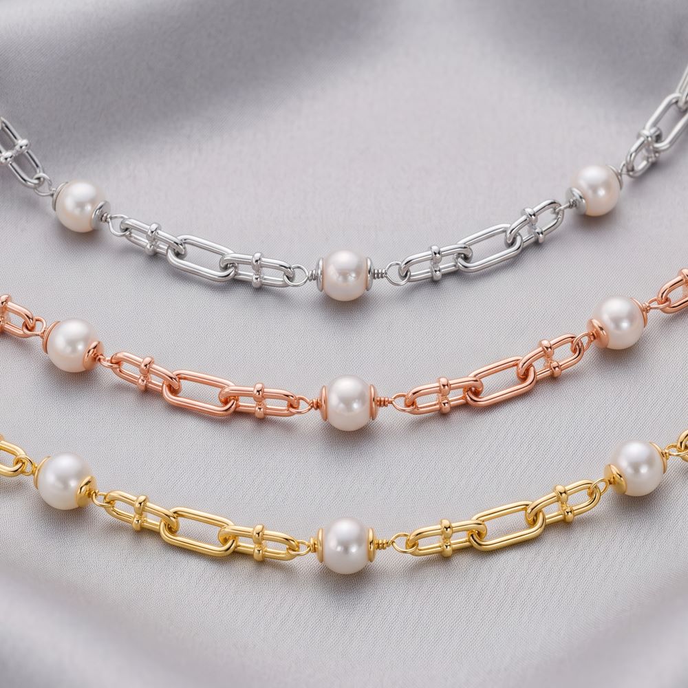 Italian Couture Inspired Necklace With Pearls