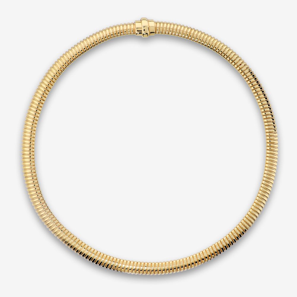 Italian Tubogas Collar Necklace With Changeable Bee Lire