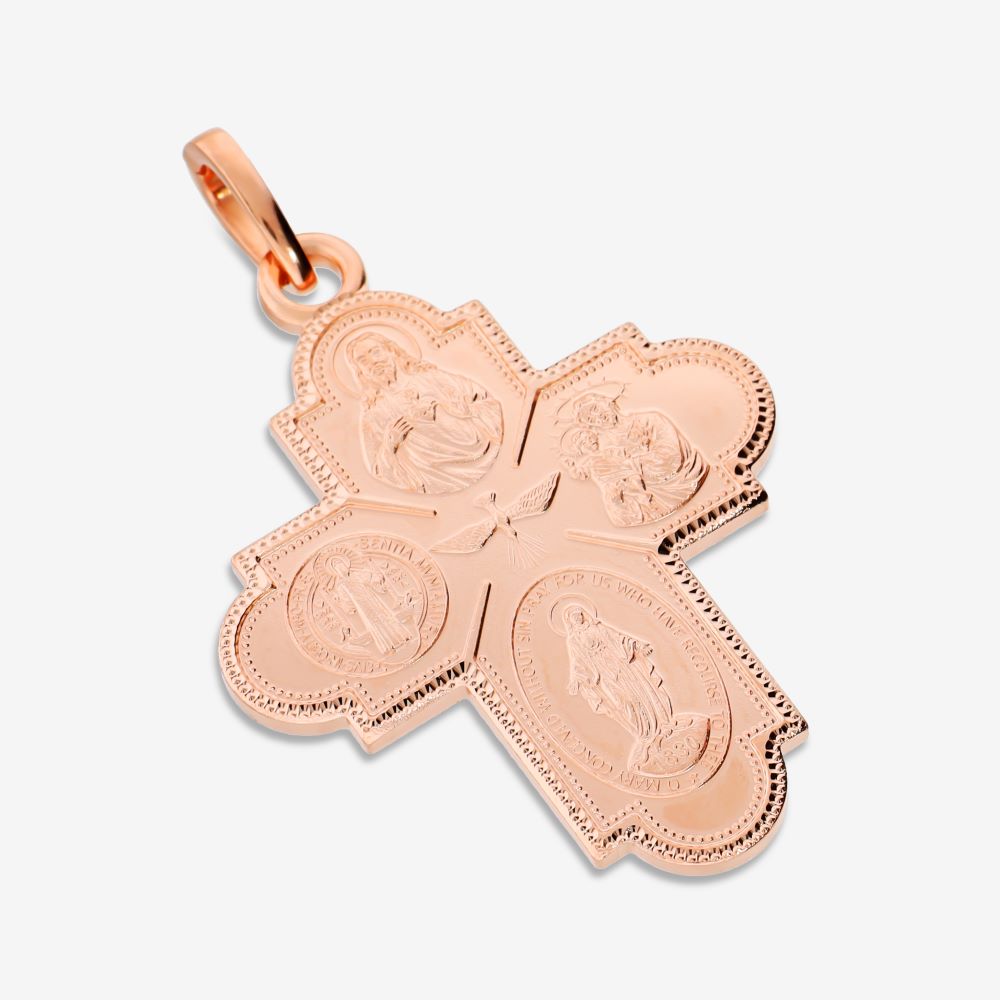 Italian Handmade Scapular Cross Enhancer, Large