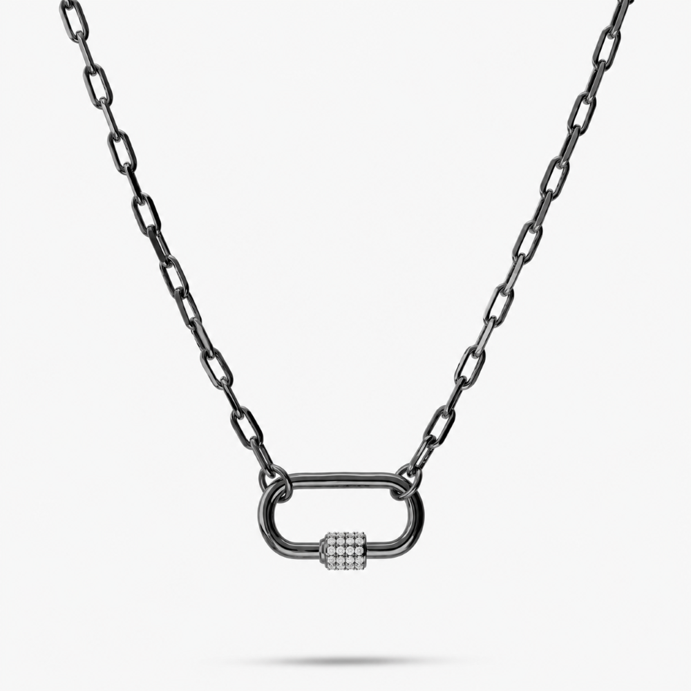 Italian Couture Inspired Carabiner Necklace