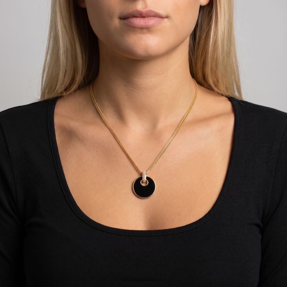 Italian Couture Inspired Gemstone Pendant/Enhancer with Pave'