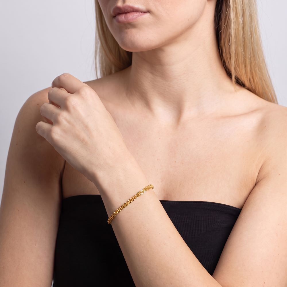 Italian Criss Cross Sparkle Bracelet