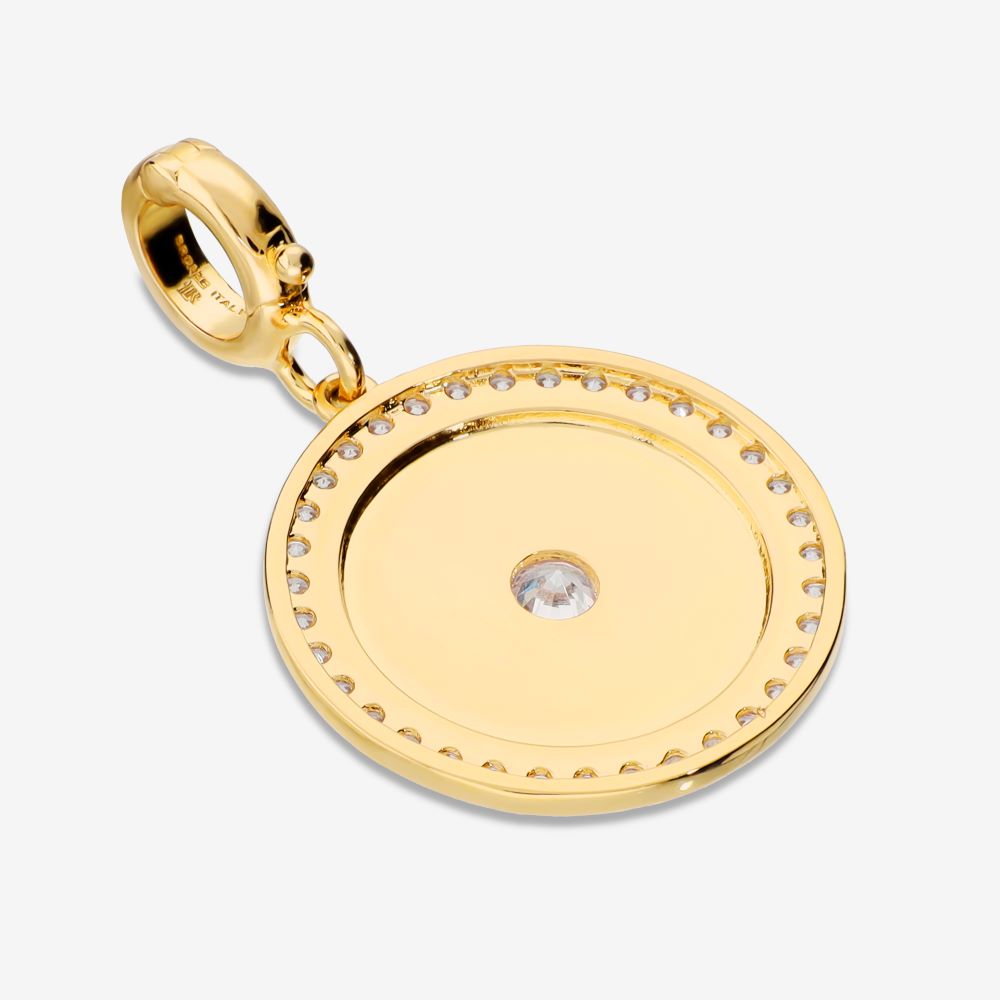 Italian Round Sunburst Enhancer with Stones