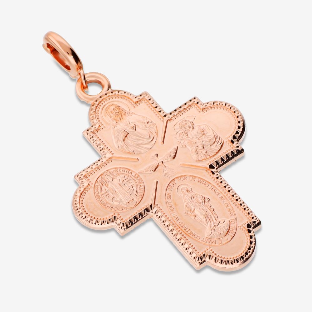 Italian Handmade Scapular Cross Enhancer, Small