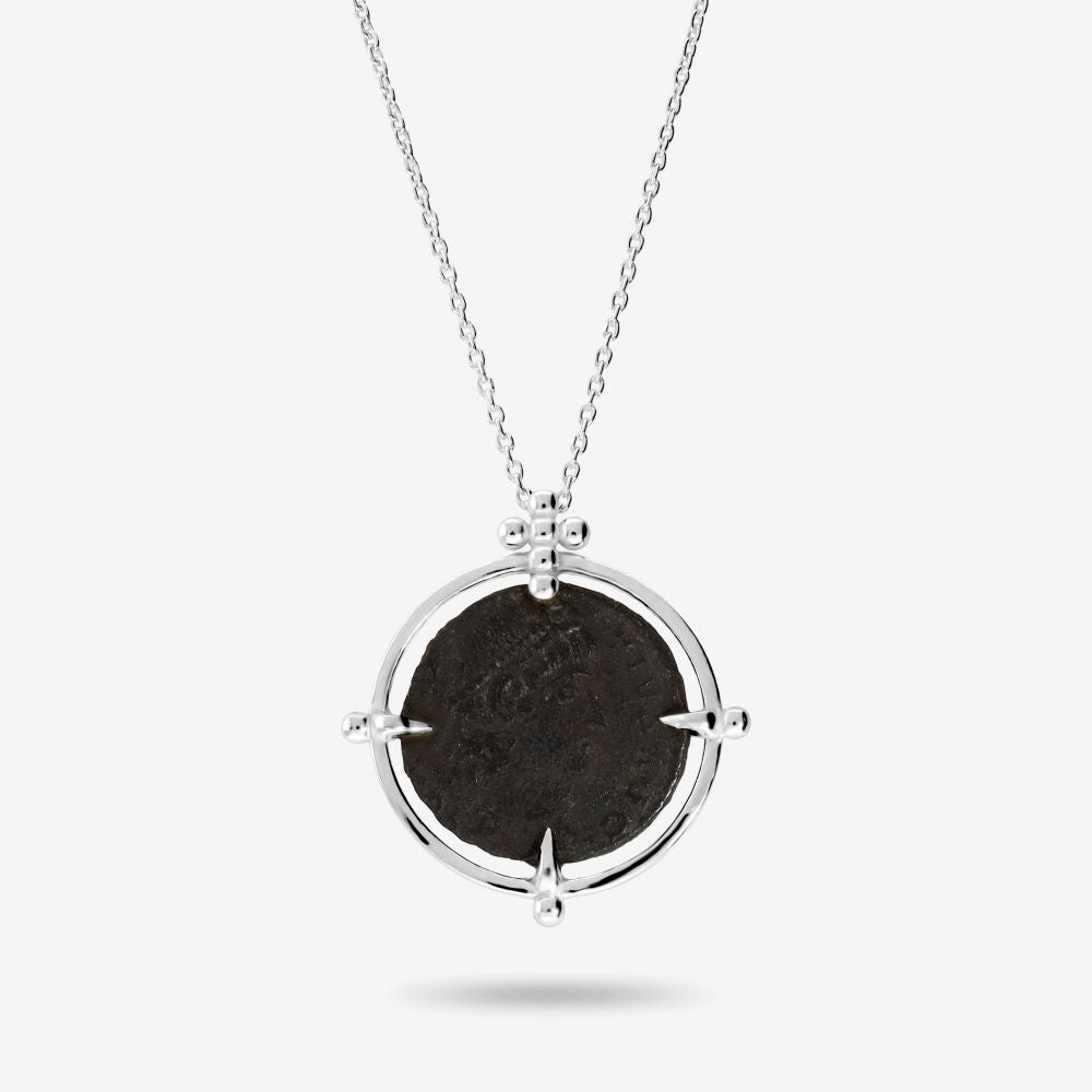 Italian Authentic Constantine The Great Ancient Coin Necklace
