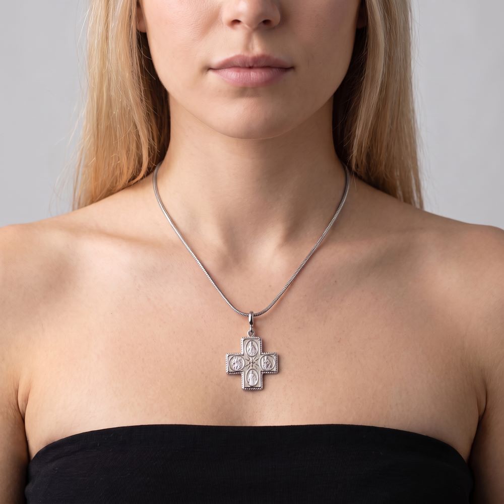 Italian Traditional 4 Way Medal Cross Enhancer