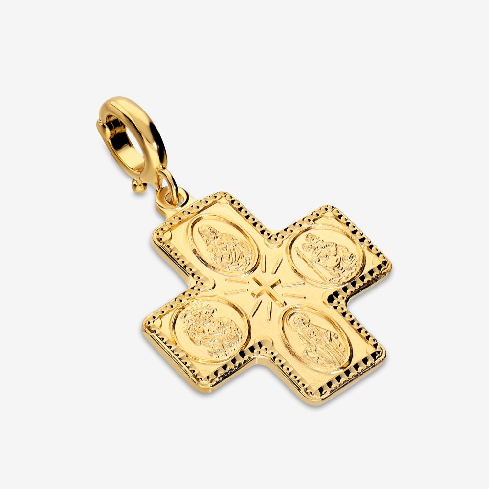 Italian Traditional 4 Way Medal Cross Enhancer