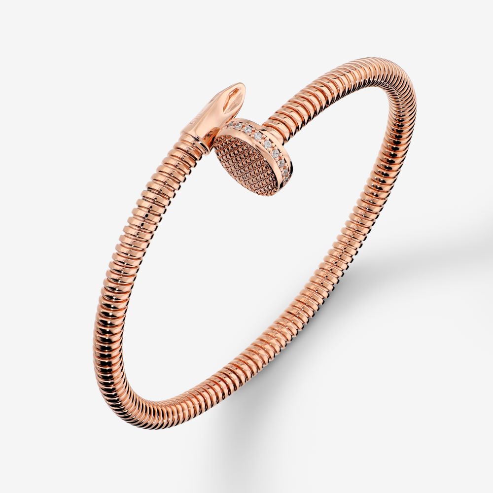 Italian Couture Inspired Tubogas Nail Head Bracelet