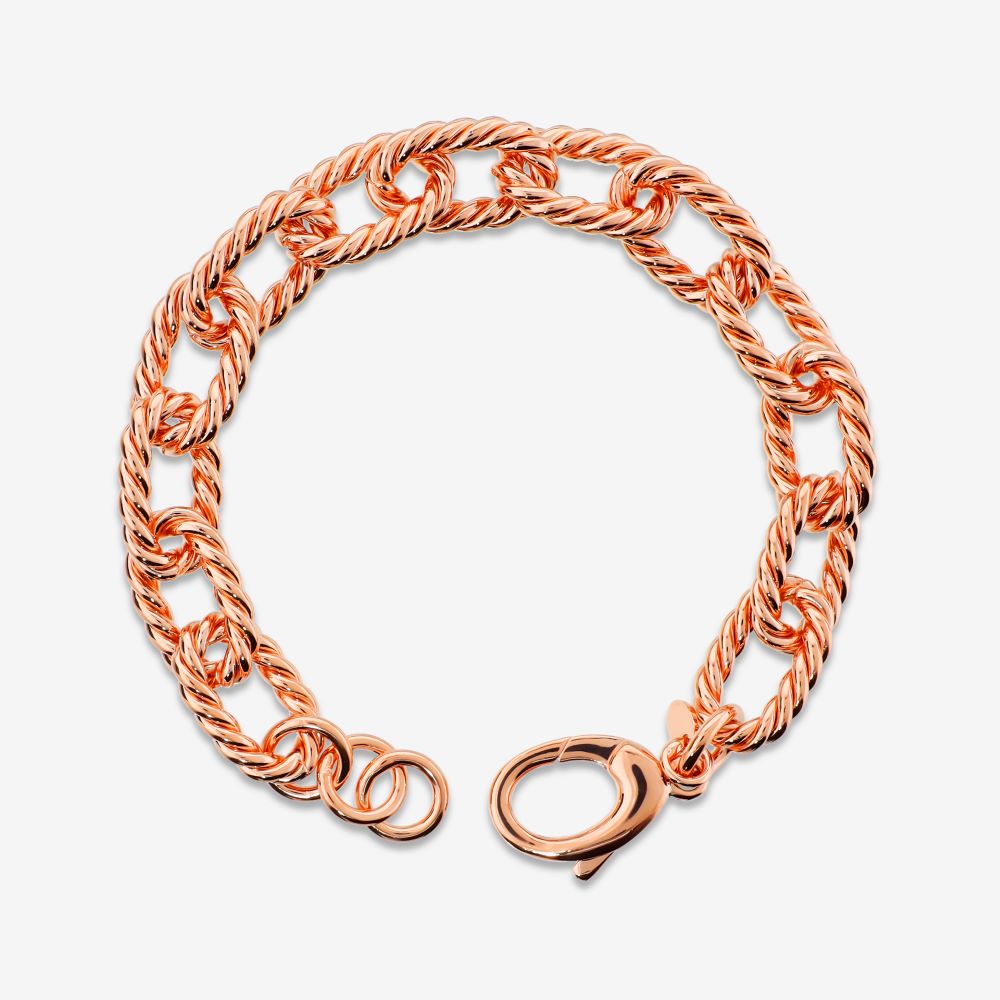 Italian Luxury Twist Torchon Paperclip Bracelet
