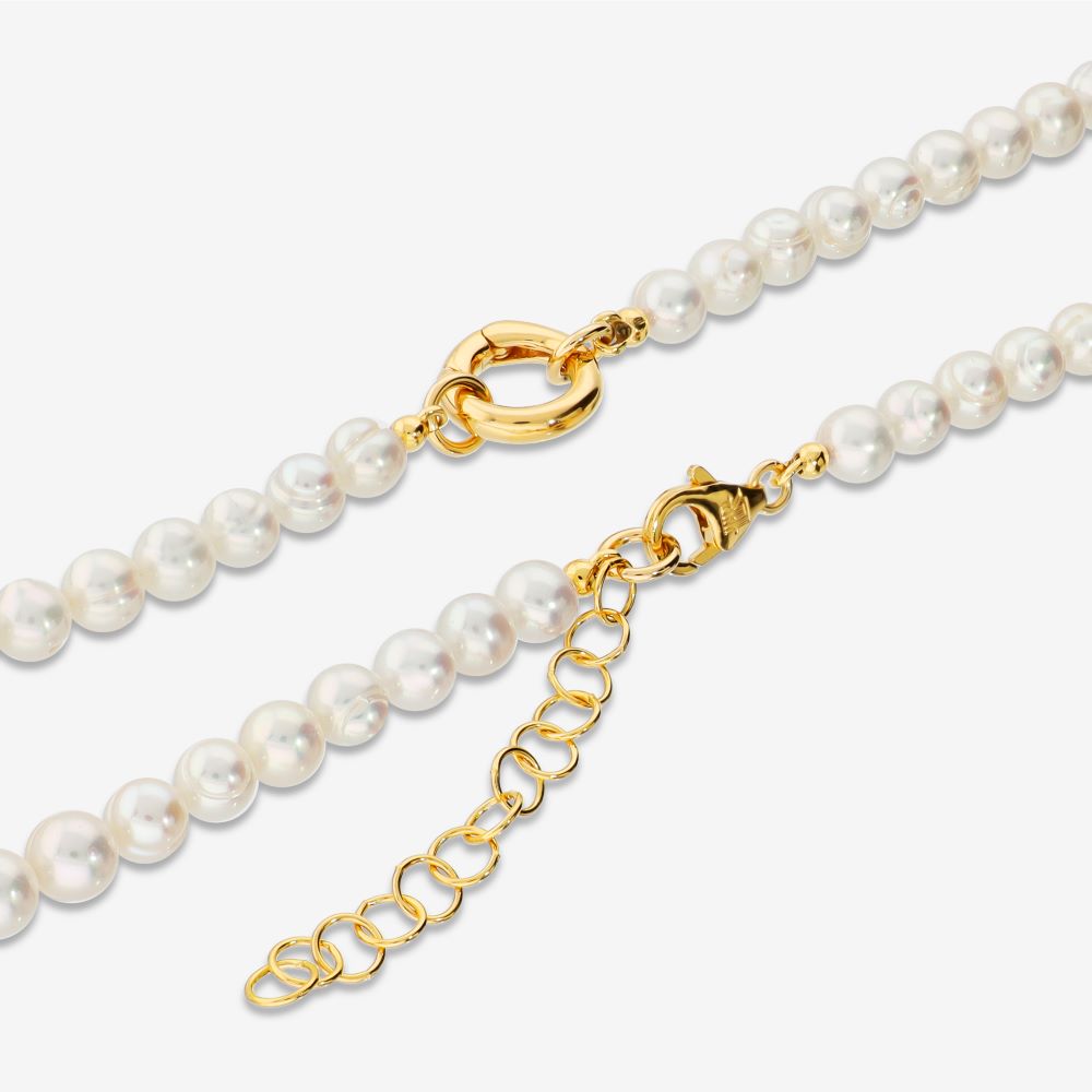 Italian Freshwater Pearl Necklace With Ring