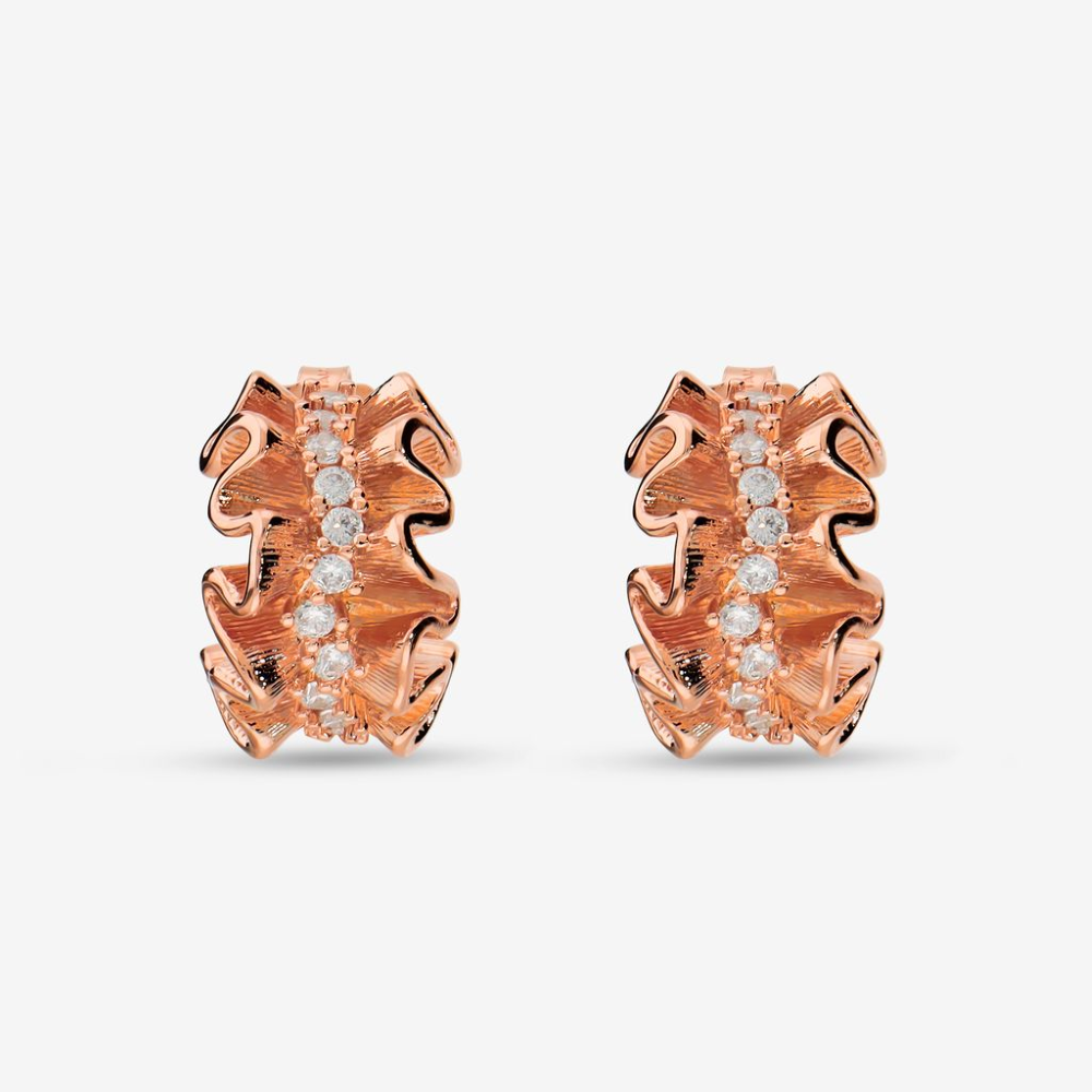 Italian Window Shopping Ruffle Style Earrings