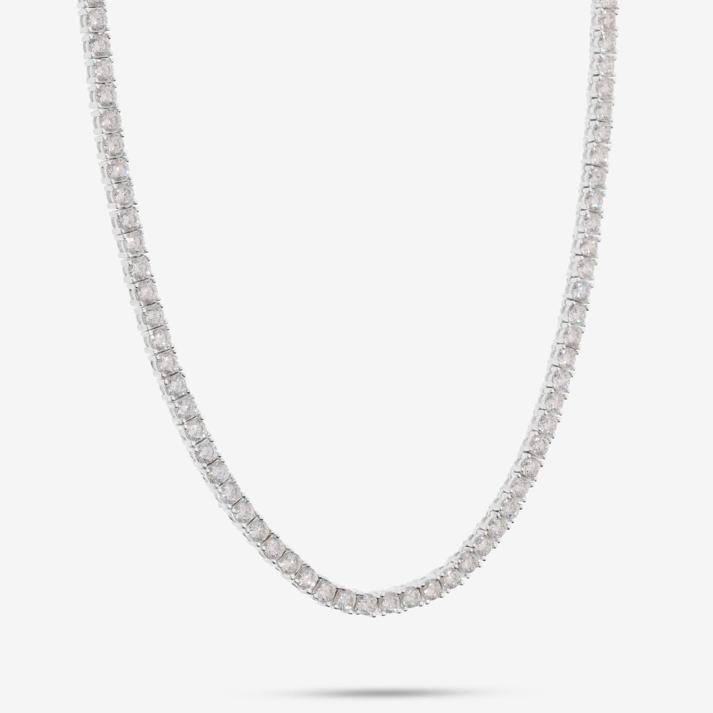 Italian Look Of Fine Tennis Necklace
