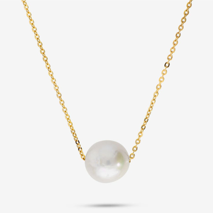 Italian Ming Pearl Solitaire Necklace
