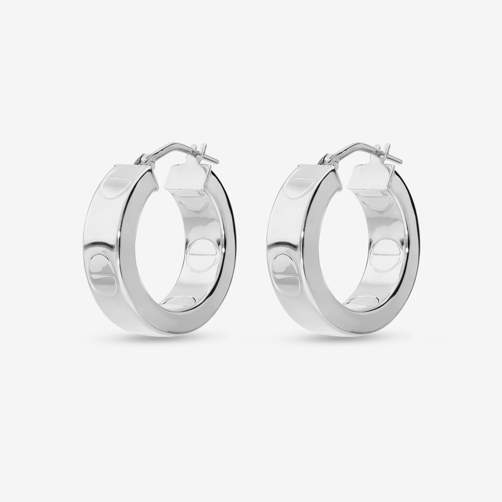 Italian Couture Inspired Round Hoop Earrings