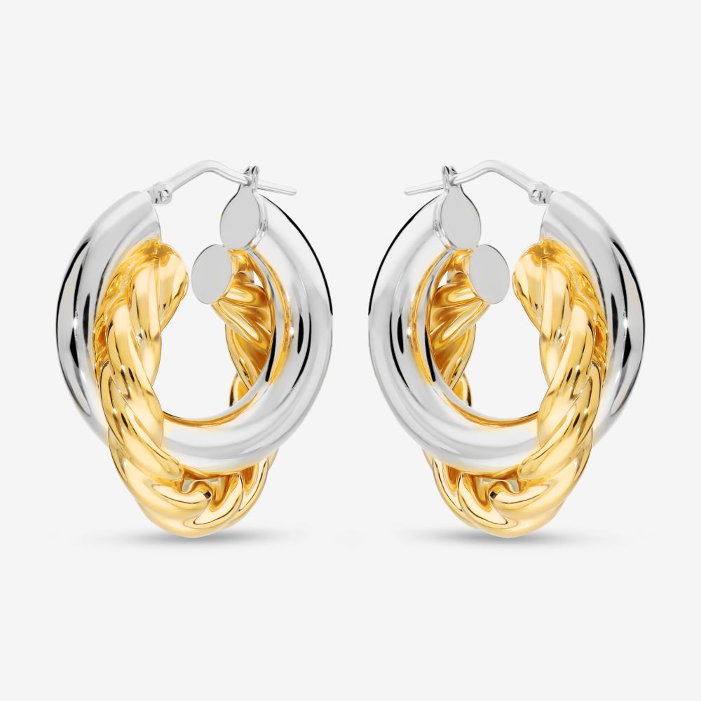 Italian Handmade Double Hoop Earrings