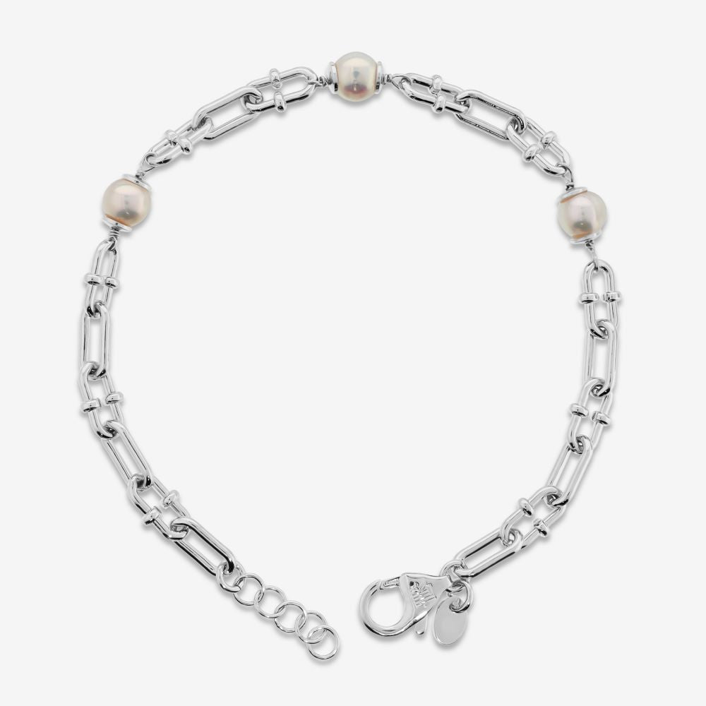 Italian Couture Inspired Bracelet With Pearls