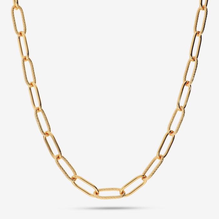 Italian Handmade Status Paperclip Link Necklace