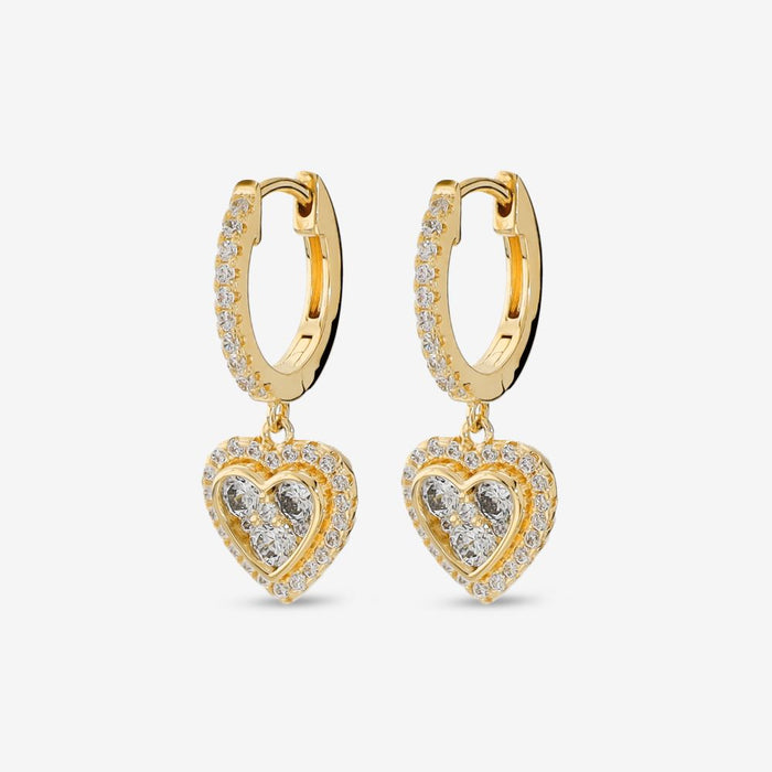 Italian Dangle Heart Earrings