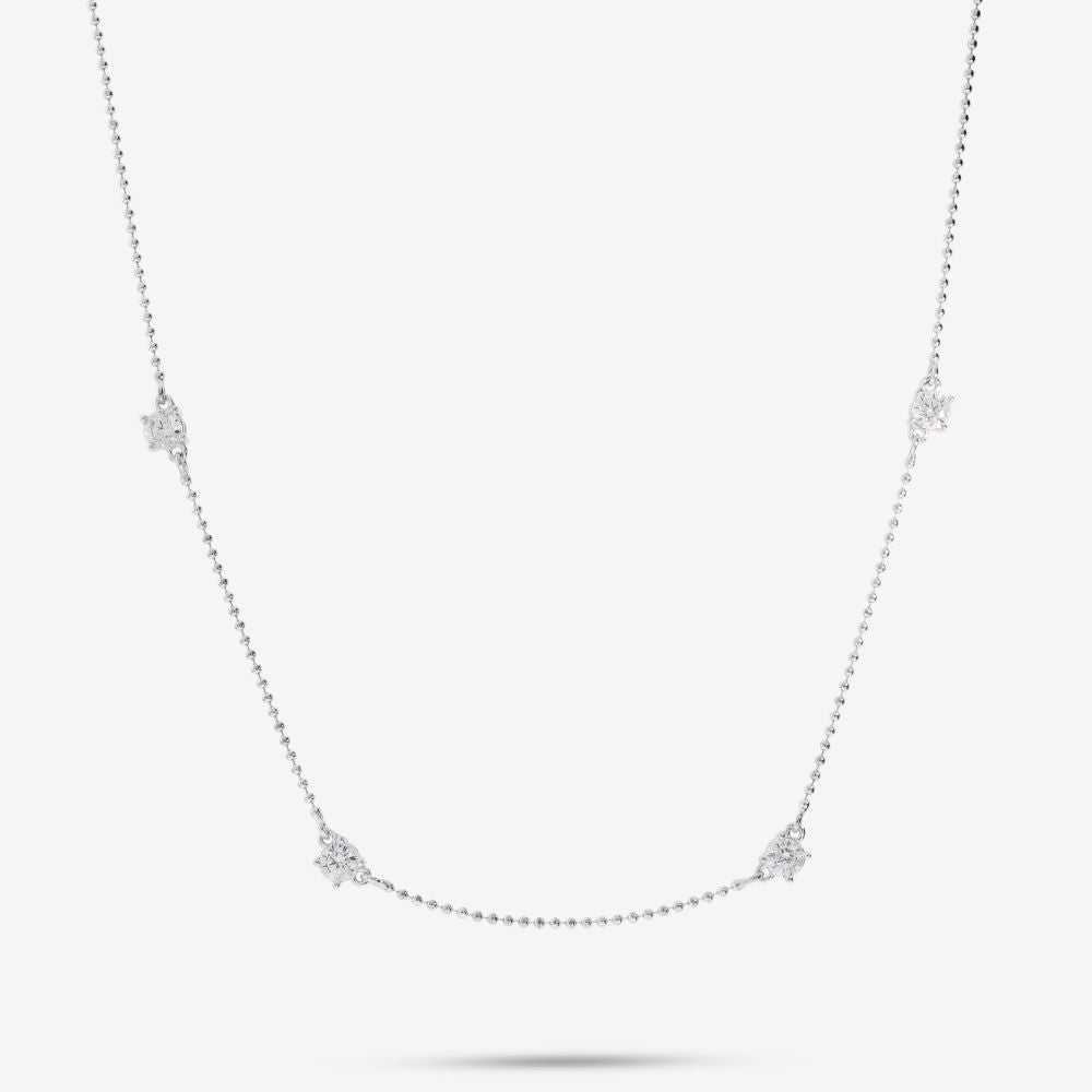 Italian 4 Stone Bead Necklace