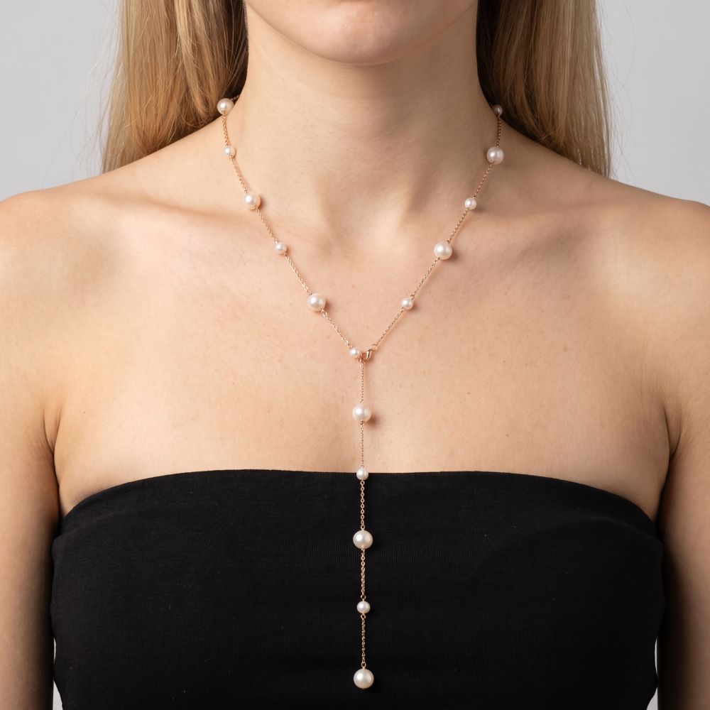 Italian Scattered Pearl 30" Necklace