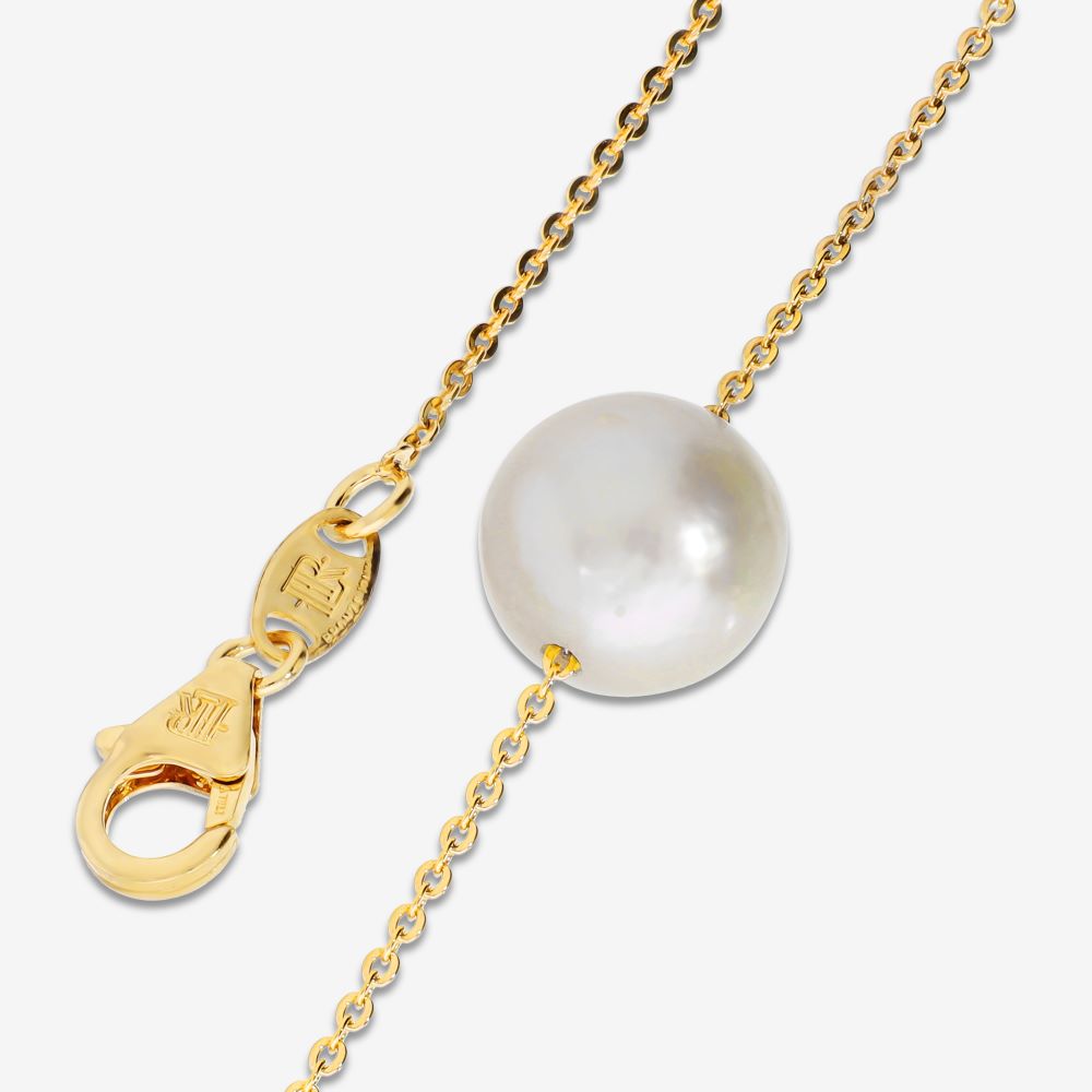 Italian Ming Pearl Solitaire Necklace