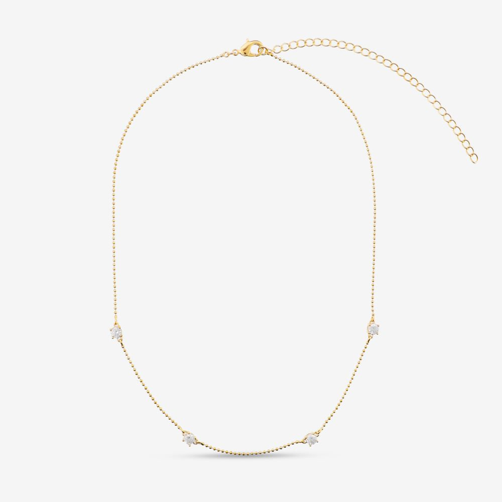 Italian 4 Stone Bead Necklace
