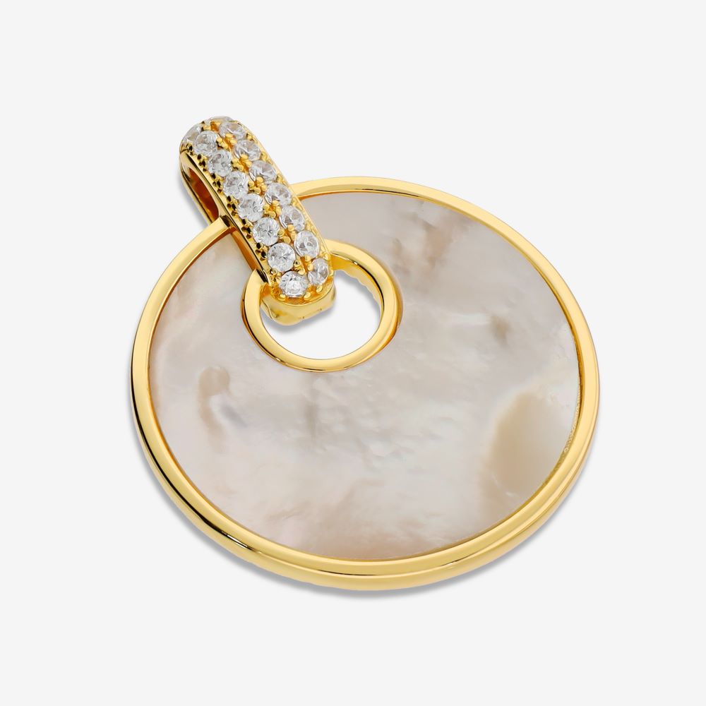 Italian Couture Inspired Gemstone Pendant/Enhancer with Pave'
