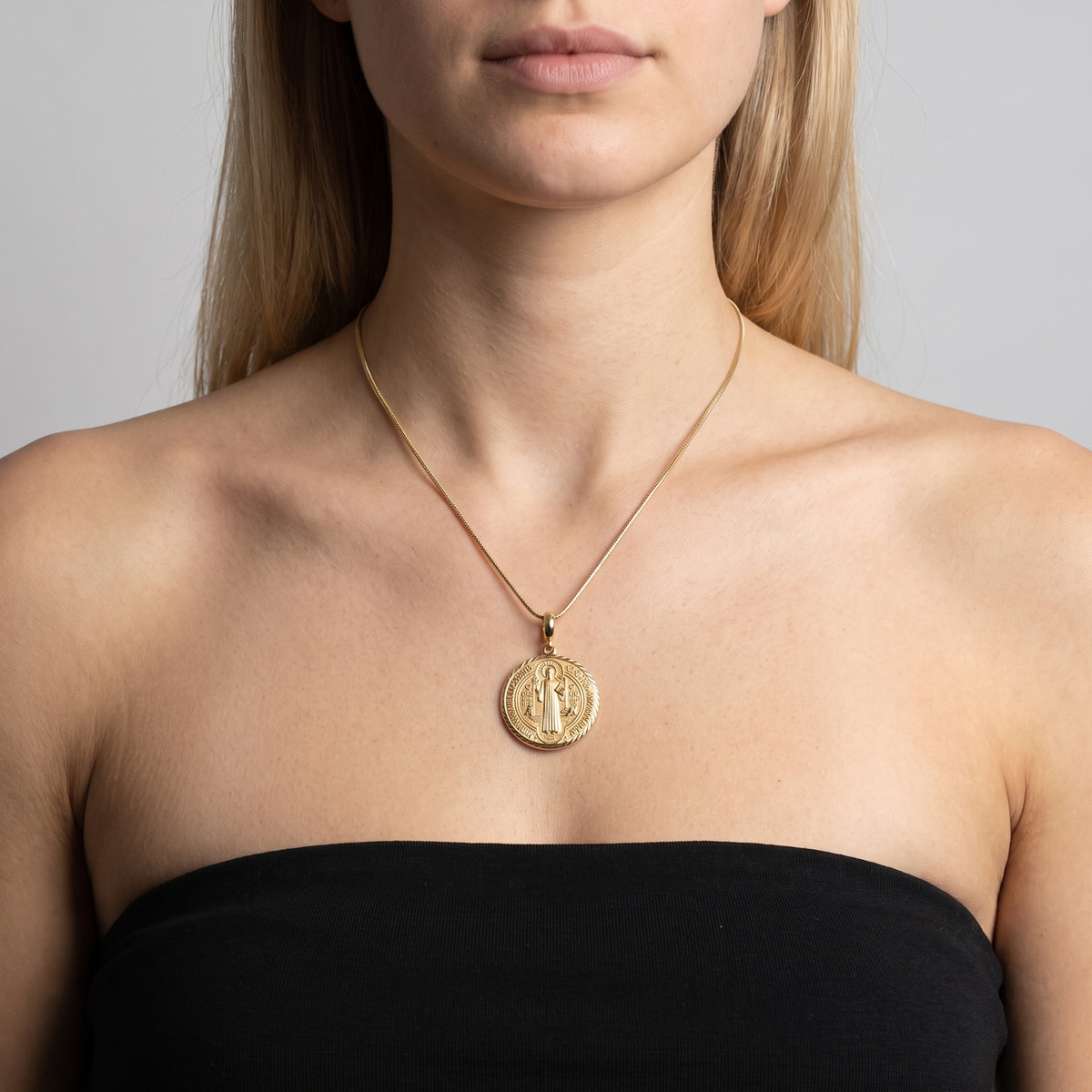 Italian St Benedict Medallion Enhancer