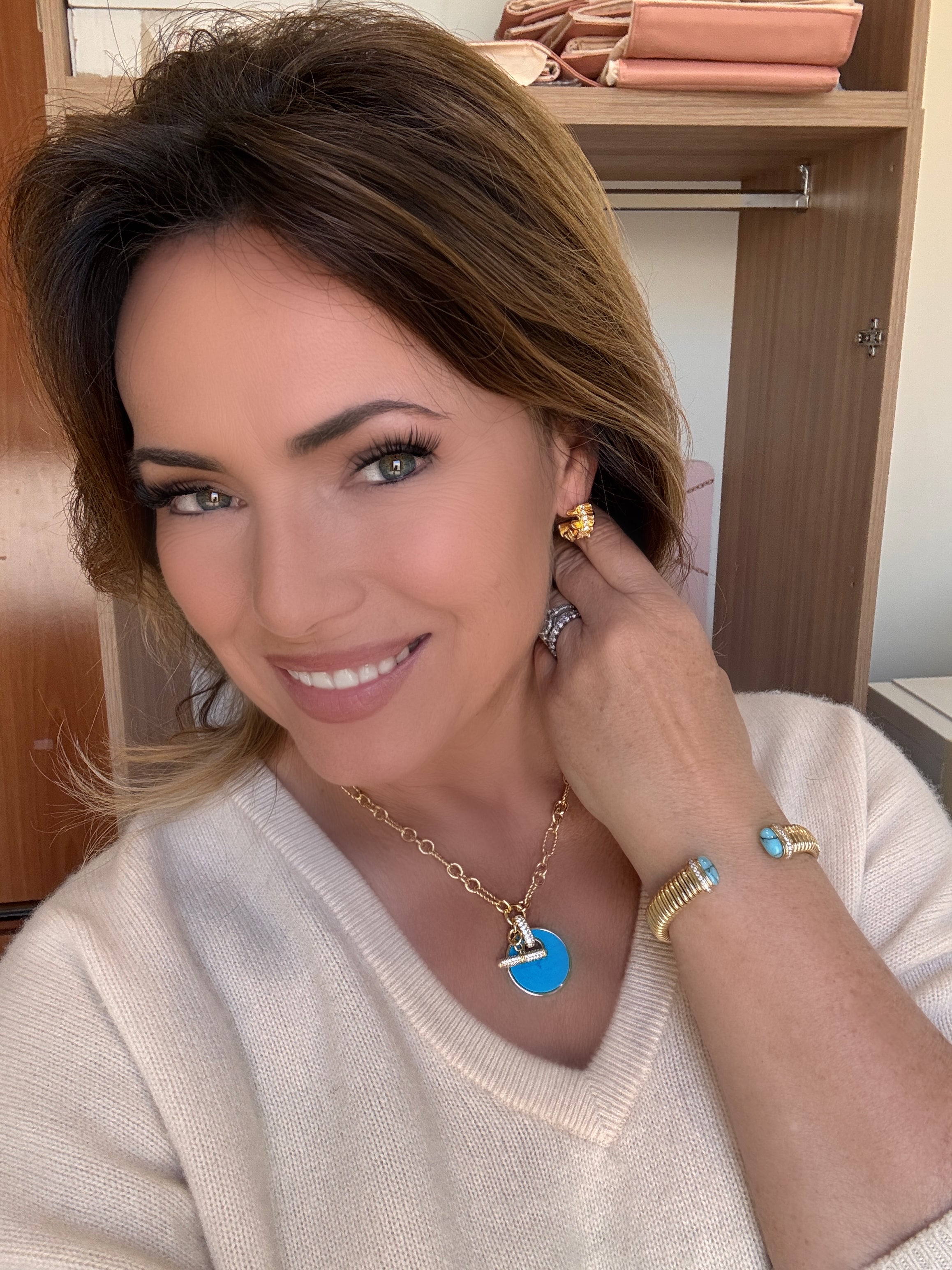 Italian Window Shopping Ruffle Style Earrings