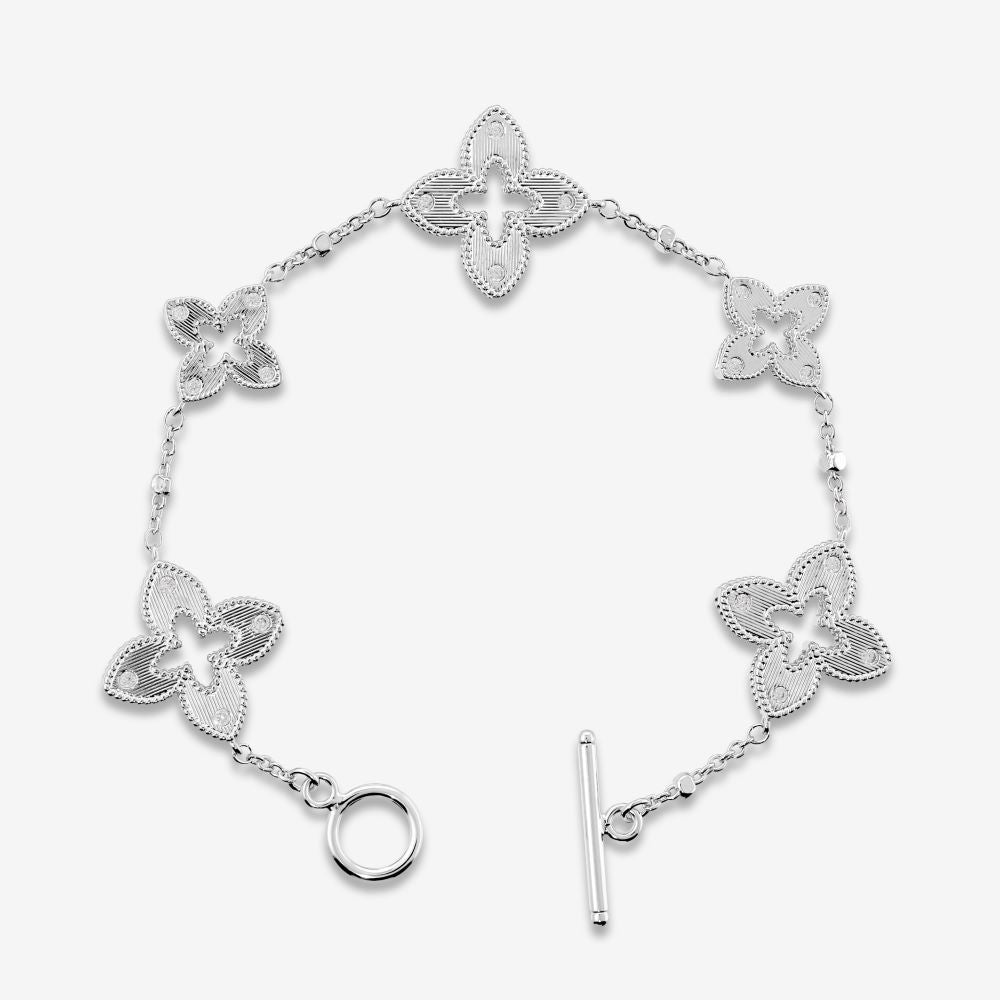 Italian Couture Inspired Flower Bracelet