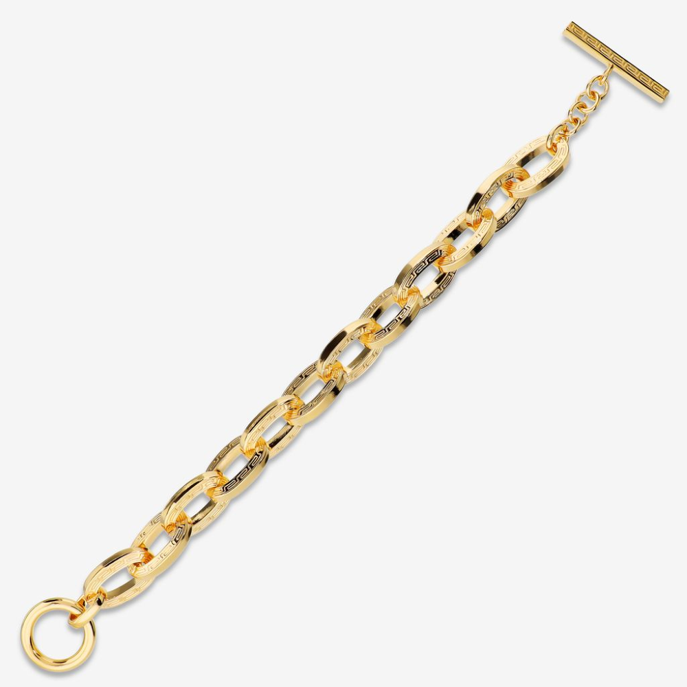 Italian Handmade Couture Inspired Bold Greek Key Bracelet