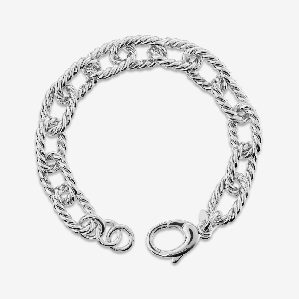 Italian Luxury Twist Torchon Paperclip Bracelet