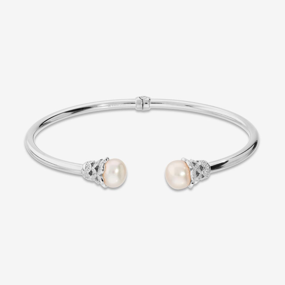 Italian Pearl Detail Cuff Bracelet