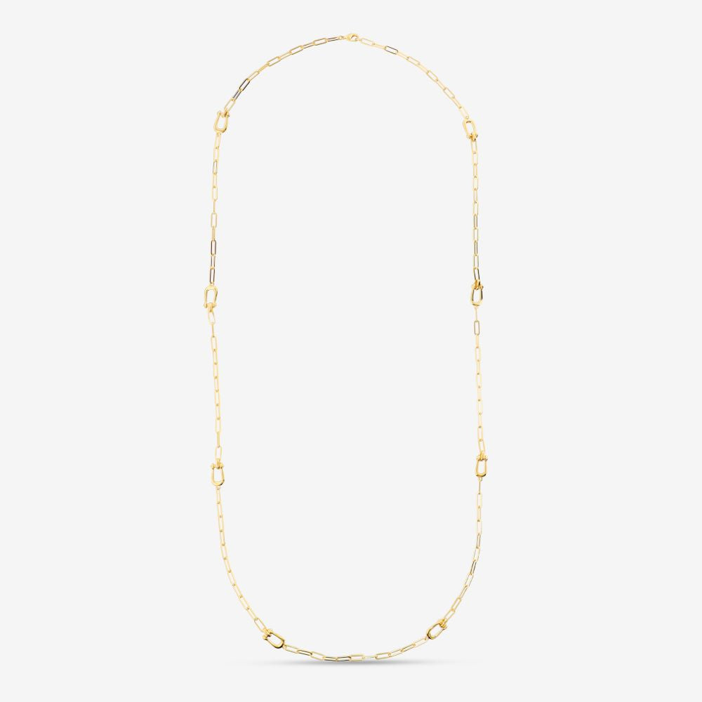Italian Status Long Necklace With Custom Clasp