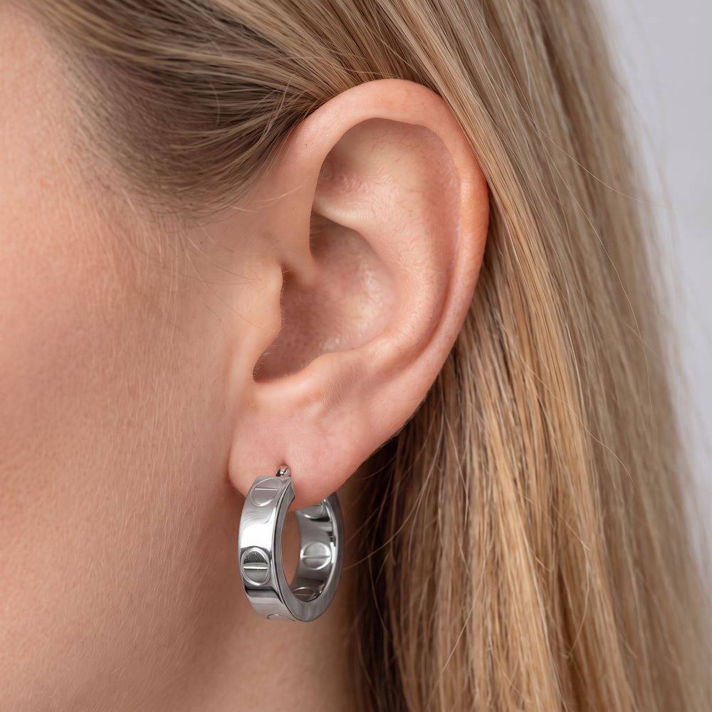 Italian Couture Inspired Round Hoop Earrings