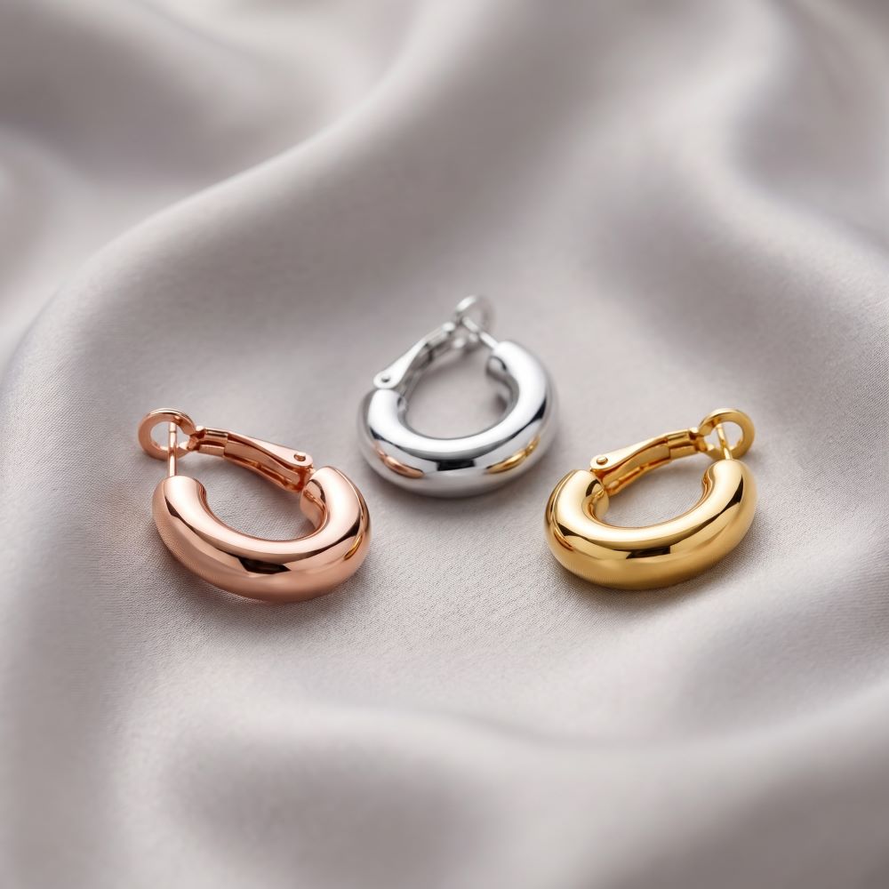 Italian Leverback Timeless Hoop Earrings