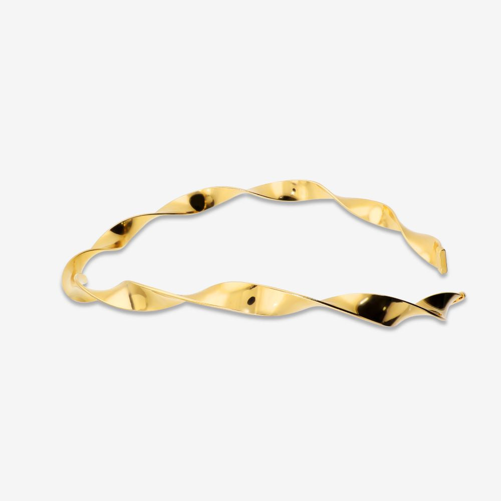 Italian Twisted Ribbon Collar Necklace