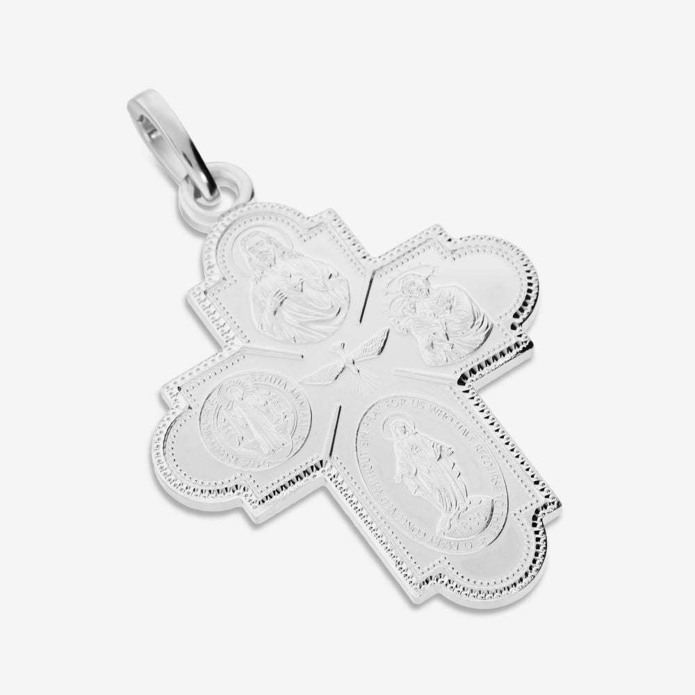 Italian Handmade Scapular Cross Enhancer, Large