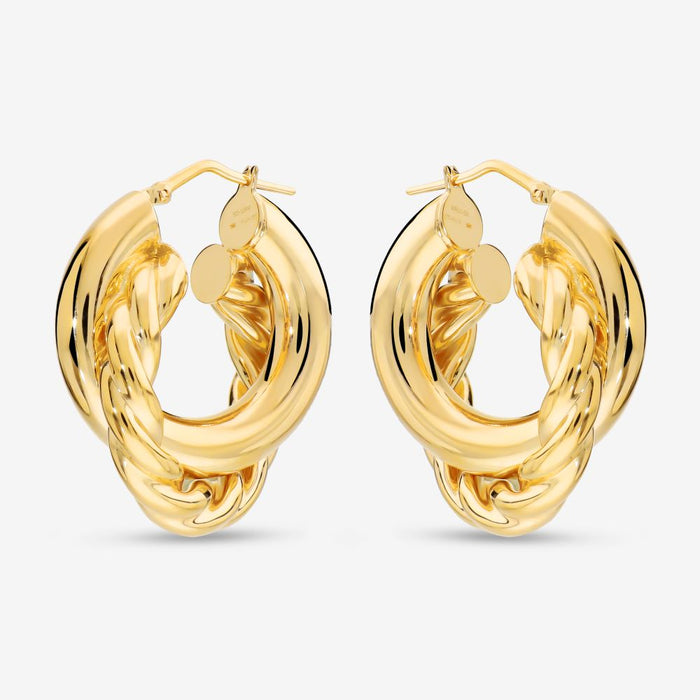 Italian Handmade Double Hoop Earrings