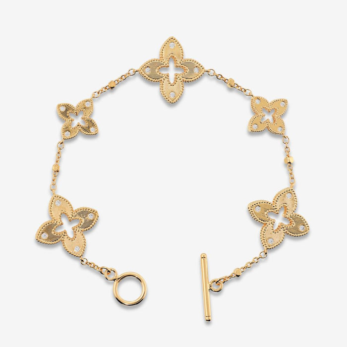 Italian Couture Inspired Flower Bracelet