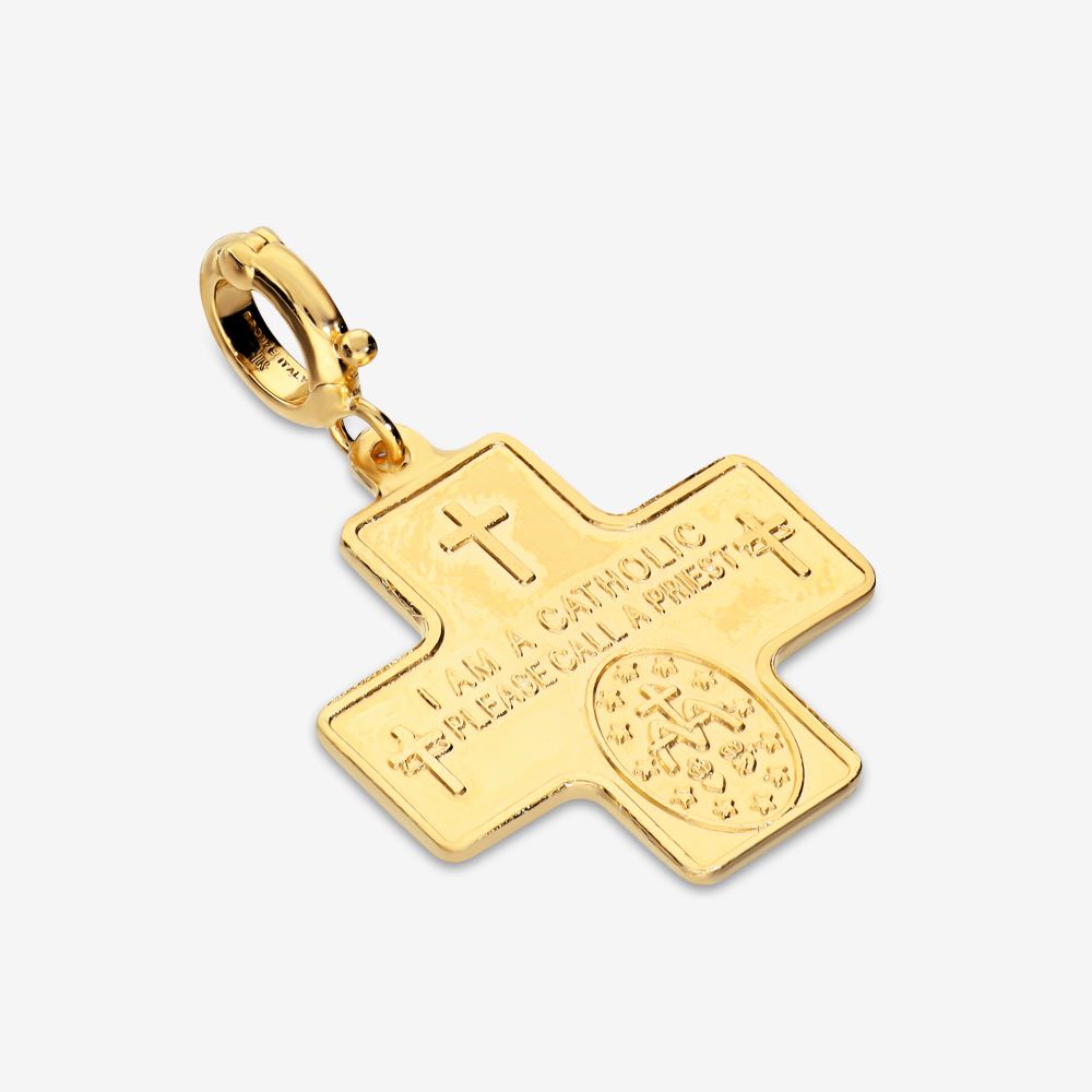 Italian Traditional 4 Way Medal Cross Enhancer